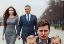 His beautiful wife left her husband and twin daughters to be with her rich boss. 10 years later, she regretted it when she met them again…