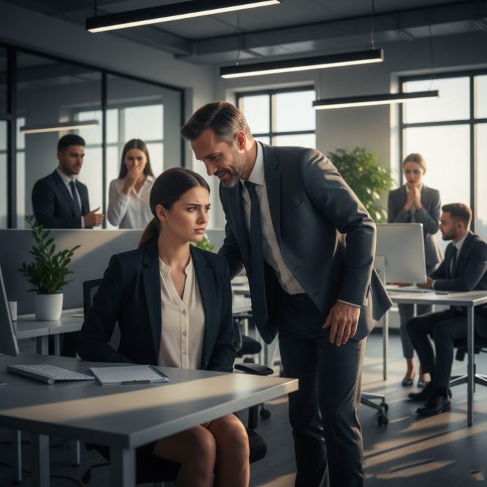 dreamina-2025-09-21-6915-Ultra-realistic 8K photo, tense office a...