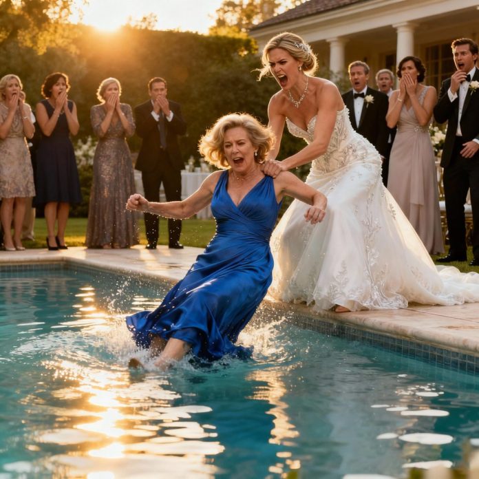 dreamina-2025-10-07-8560-A dramatic moment at a luxurious outdoor...