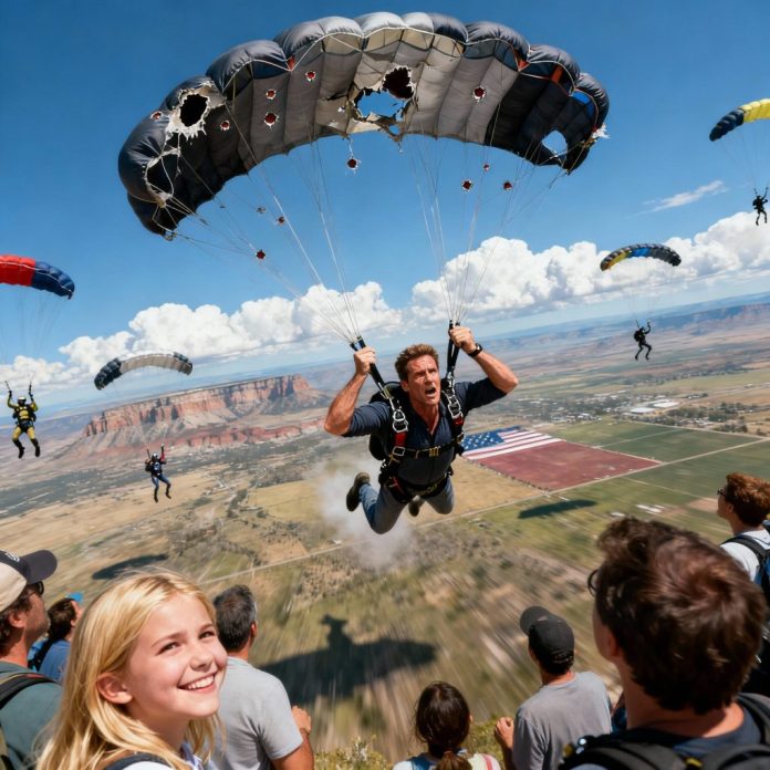 dreamina-2025-10-24-2650-A dramatic mid-air skydiving scene over ...