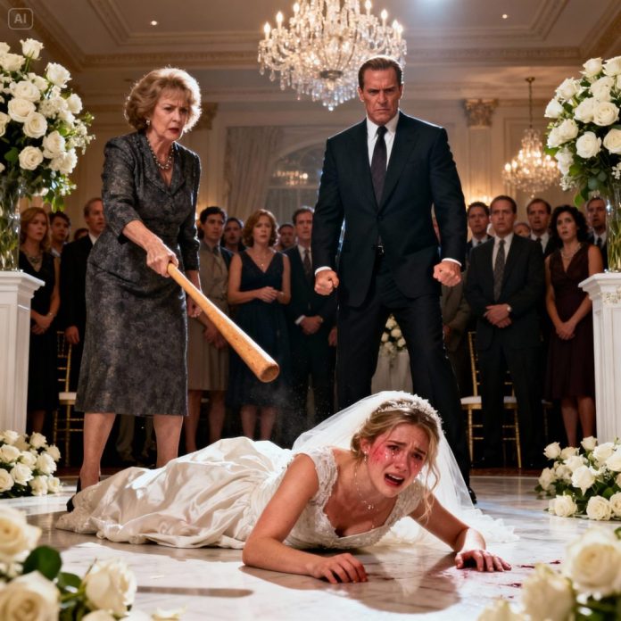 dreamina-2025-10-25-2663-A dramatic moment at a wedding in the US...