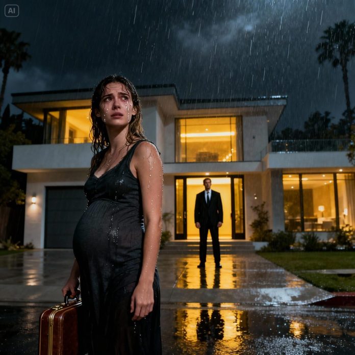 dreamina-2025-10-26-5990-A heartbreaking rainy night in front of ...