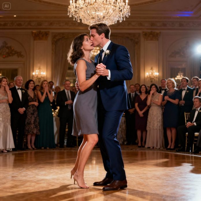 dreamina-2025-10-31-7292-A lavishly lit wedding ballroom, filled ...