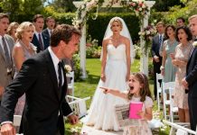 An 8-year-old girl crashed her mother’s wedding and revealed the shocking truth about the groom: “He lied about who he really is – he’s a dangerous criminal…” causing chaos at the wedding…