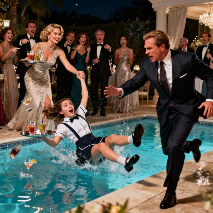 dreamina-2025-11-03-4668-A dramatic moment at a luxurious evening...