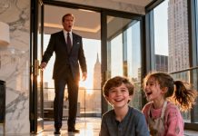 A billionaire father came home early and was stunned to find his disabled son laughing happily with the maid’s daughter — the moment that changed everything…