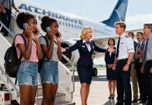 Two Black twin girls were refused boarding by a group of racist flight attendants — until they called their father, a billionaire CEO, demanding he cancel the entire flight and fire them immediately…
