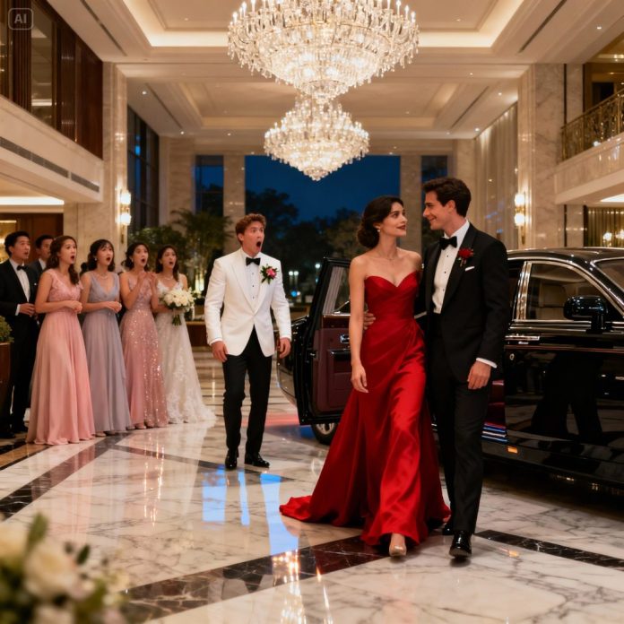 dreamina-2025-11-06-3706-A luxurious couple appeared in the lobby...