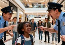 “Search her now!” two police officers shouted at the Black girl, accusing her of theft — but when her father arrived, they instantly regretted it..