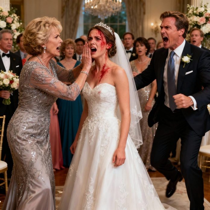 dreamina-2025-11-06-7584-A dramatic moment at a luxury beach wedd...