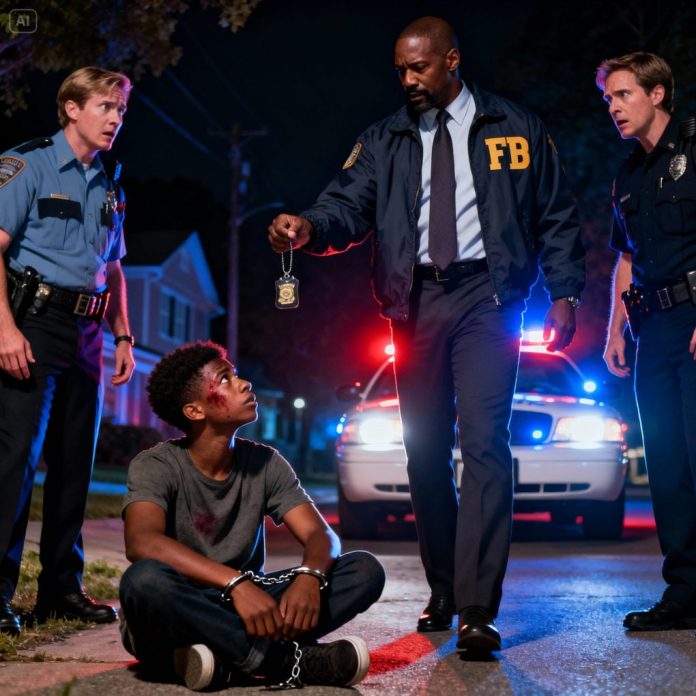 dreamina-2025-11-06-9430-A tense, realistic scene of a young Blac...