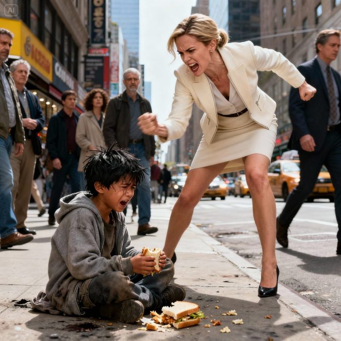 dreamina-2025-11-08-5419-A tense, contentious street scene in mod...