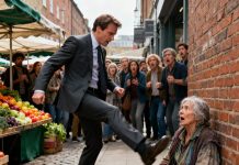 A Millionaire Kicked a Beggar in the Market — Not Realizing She Was the Mother He’d Been Searching for His Whole Life.