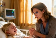 The little girl tearfully whispered to her mother that she had a stomachache after spending the weekend at her stepfather’s house — The mother took her to the doctor, who looked at the ultrasound and immediately called 911…