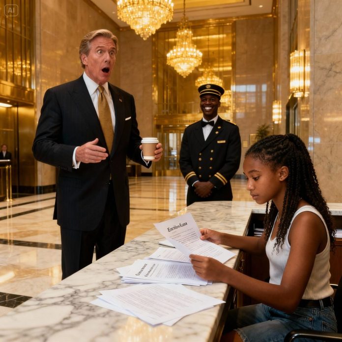 dreamina-2025-11-12-3762-A realistic, dramatic scene in the lobby...