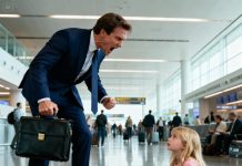 As he hurried toward his flight, a man stumbled over a little girl sitting by the gate. “Watch where you’re sitting!” he snapped. The girl looked up and smiled softly. “That ticket your wife bought for you… don’t take that flight. Go home. Something’s waiting for you.” The airport buzzed with noise and movement. Alex clutched his bag, practically running toward the check-in counter. Rounding a corner, he nearly tripped over a small girl sitting on the floor, almost hurting himself in the process.