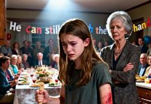 My 15-year-old daughter got second-degree burns while helping in the kitchen before my mother’s birthday dinner. My mom just looked up and said, cold as ice, “She can still stir with the other hand.” Then she made her finish cooking for eighteen guests, acting like nothing had happened. When I found out, I didn’t shout. I didn’t fight back. I simply did what I had to do. Three hours later, my phone started lighting up — fifty missed calls, all from them.