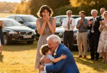For ten years, the village mocked me relentlessly, calling me a slut and my son an orphan. Then one afternoon, three sleek cars pulled up in front of my small house. An elderly man stepped out, knelt on the ground, and whispered, “I’ve finally found my grandson.” He was a billionaire — my son’s grandfather. But what he showed me on his phone about my son’s “missing” father left me frozen in place…