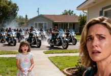 No one showed up to my daughter’s birthday party. My phone buzzed with a message that broke my heart: “Who’d go to a party for a girl without a dad?” I smiled through the pain so she wouldn’t see. But just as we were about to blow out the candles, the ground started to rumble. A roar of engines filled the street — a line of motorcycles pulling up outside. My daughter’s eyes went wide, her voice shaking: “Mom… those are Dad’s friends. That’s the letter I sent them…”