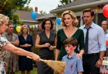 My ex-husband showed up at our son’s birthday party with his new wife. She handed my boy a broom and said, “Go help your mother clean — that’s what you’re supposed to do.” My son looked at me, cheeks burning with shame. I didn’t say a word… not until he unwrapped his last present. And the second she saw what was inside, all the color drained from her face.