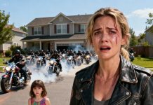 No one came to my daughter’s birthday party. Then my phone buzzed with a message that shattered me: “Who would go celebrate a girl who doesn’t even have a father?” I forced a smile so she wouldn’t notice. But just as we were about to blow out the candles, the ground began to tremble. Engines roared down the street — a whole line of motorcycles pulling up outside. My daughter’s eyes widened, her voice shaking: “Mom… those are Dad’s friends. That’s the letter I sent them…”