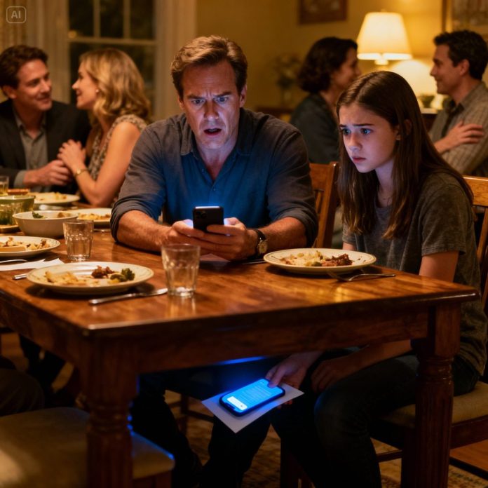 dreamina-2025-11-16-1033-___A tense, hyper-realistic dinner scene...