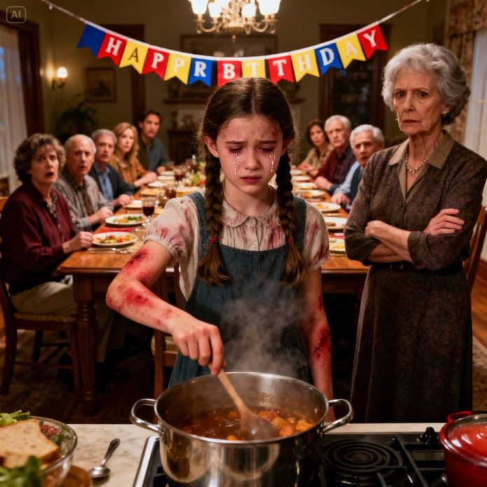 dreamina-2025-11-16-5587-A dramatic family gathering in a warmly ...