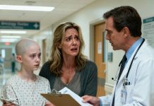 I brought my daughter to the hospital for her next chemotherapy session when the doctor stopped us and said, “Your daughter was never diagnosed with cancer.” The words hit harder than any diagnosis could. My hands went numb. “What do you mean?” I asked, my voice trembling. He handed me the file — the name, birth date, age… none of it matched. Someone had switched the medical records. And the one who did it… had just cashed the insurance payout.