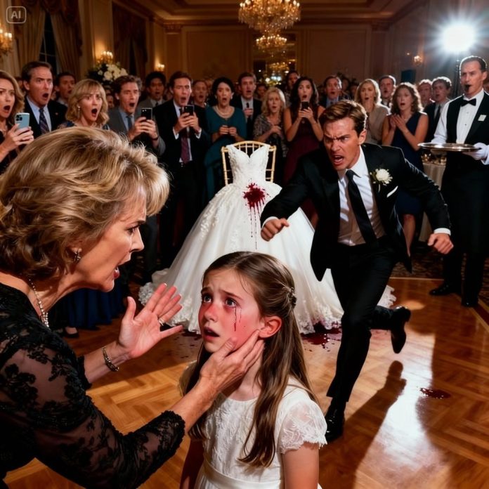 dreamina-2025-11-17-9144-A chaotic, dramatic wedding scene in a l...