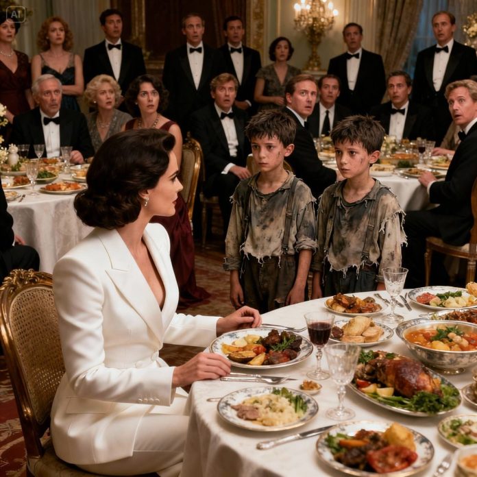 dreamina-2025-11-18-3449-A woman wearing a luxurious, powerful wh...