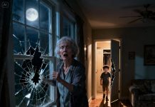 Late at night, my 7-year-old grandson called me, his voice trembling: “Grandma… I’m so hungry. He locked me in. Mom keeps sleeping and won’t wake up!” My blood froze. I grabbed my keys and drove like crazy. When I reached their house, I pounded on the door — no answer. The lights were off. Silence. Something incredibly horrifying was happening. I picked up a stone from the yard, smashed the window, and climbed inside. What I saw in that house… was a nightmare I will never forget.