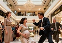 A Pregnant Woman Collapsed in the Middle of a Luxury Mall After Her Husband Beat Her to Impress His Mistress — Seconds Later, a Quiet Old Man Stepped Forward… and the CEO Had No Idea He’d Just Laid Hands on the Daughter of a Billionaire Who’d Been Watching Him the Entire Time.