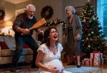 While My Husband Was Out of Town, My In-Laws Beat Me with a Stick at Their Christmas Party for Refusing to Hand Over My Savings—But They Never Expected My Father, a Mafia Don, to Hear About It… and Make Them Regret Every Second.