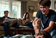 My brother snapped my arm while my parents stood by, insisting it was just “rough play.” They didn’t know the emergency room doctor was a mandatory reporter — and that he had already flagged my record as “suspicious trauma” six times this year…