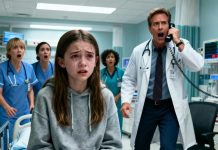 The 13-year-old girl was brought into the emergency room, her face pale and her hands gripping the hem of her shirt. The doctor asked gently, “Do you want to tell me what happened?” She trembled, tears sliding down her cheeks as she whispered a few broken words. By the time she reached the last sentence, the doctor shot to his feet, his voice turning firm: “Call the police. Immediately.” The entire ER fell into tense silence—because the truth she revealed was something no one expected.