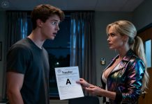 The single female professor had failed me without a shred of mercy. That same night, my phone vibrated. Her low, deliberate voice came through: “Nine o’clock tonight. Come to my office. I’ll give you a… special extra-credit assignment.” My heart stopped. She had never offered anyone a second chance before. And when I pushed the door open and stepped inside, it shut behind me with a dry, resounding click. In that instant, I knew for certain: this was absolutely not an ordinary make-up exam…