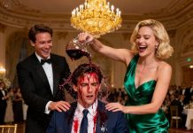 The CEO and his wife mocked the quiet man in the simple suit. To humiliate him, they poured red wine all over his chest in front of everyone. “Know your place,” she whispered. He just smiled, walked outside, and made one phone call. And that was the moment their 800-million-dollar empire began to collapse.