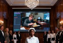 A furious voice roared across the hall: “She took the madam’s money! Get her out of here!” The Black maid shook violently, tears falling as she whispered again and again, “I didn’t… I promise I didn’t.” No one listened. The mansion door slammed behind her, swallowing her in shame. But an hour later, the billionaire summoned every family member and staff worker to the security room. He played the hidden camera recording, and when the true thief appeared on-screen, the entire room froze in eerie silence.