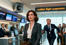 Right at the boarding gate, the ground agent stopped me with an outstretched hand: “Your ticket has been canceled. We need the seat for a VIP.” My son burst into tears, clinging to my hand. I didn’t yell, didn’t argue. I simply opened my phone and sent a short message. Five minutes later, the airport speakers crackled to life, the voice trembling: “Attention… this flight has been suspended by order of the Security Command.” The airport manager rushed over, pale as a sheet. “Ma’am… a terrible mistake has been made.”