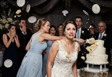 At my wedding, my sister rushed onto the stage, hurled a glass of champagne into my face, and smashed the wedding cake I had spent months waiting for. “That’s the price for pretending you’re better!” she screamed. My mother held her and whispered, “She’s just letting out her anger.” I didn’t say a word. That night, I withdrew all the money from her college fund and froze the lease agreement we shared. But by 8:40 a.m., they received even worse news—something that made both of them scream and cry in shock… something they never saw coming.