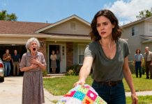 I watched my daughter-in-law toss my granddaughter’s baby blanket into the trash. I snatched it back, and when I carefully spread it out on the bed, I felt something unusually firm stitched into the fabric. My hands trembled as I slowly opened the seam—and what I found inside made my heart stop cold.