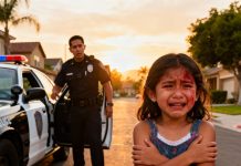 La niña fue a la policía gritando: “Por favor, síganme a casa”; vinieron y rompieron a llorar cuando vieron esta escena..