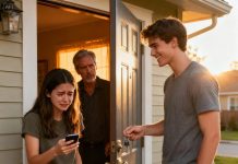 My father stood blocking the doorway, his face emotionless. “There is no daughter in this house. Leave.” Behind him, my brother grinned, twirling the keys to my old room like a trophy. I didn’t cry. I didn’t beg. I simply smiled, pulled out my phone, and dialed a number they never imagined I’d have. “I’d like to close all family accounts. Immediately.” Five minutes later, they were the ones pounding on the door—shaking, desperate, begging me to come back.