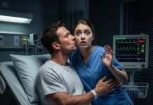 After three years of taking care of the handsome, comatose CEO, I had always kept my distance. But that night… seeing him lying still under the cold white lights, my heart faltered. I bent down and gave him the lightest kiss—a secret I thought he would never discover. But the moment my lips lifted, a strong arm suddenly wrapped around my waist. He… pulled me close. His warm breath touched my ear: “Don’t ever leave me again.” And the monitor beside the bed erupted in rapid beeps…