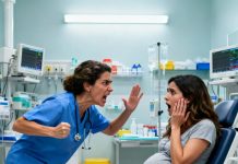 Una enfermera abusó de su poder, humilló a una mujer negra embarazada y llamó a la policía. Su esposo llegó 15 minutos después y lo cambió todo