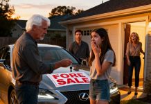 My father asked in surprise, “Sweetheart, why did you come by taxi? Where’s the Mercedes your mom and I gave you for your birthday?” Before I could answer, my husband smiled and said, “That car belongs to my mother-in-law now!” My father went silent for a moment, thinking deeply… And what he did next made me truly proud of him.