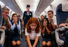 Una niña negra de 12 años salvó a un millonario en un avión… pero lo que él susurró la hizo llorar a gritos…