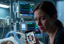 I stood silently beside my child’s bed, my hand just a few centimeters away from the button that would turn off the life support. Each “beep… beep…” from the monitor tore my heart apart. In desperation, I opened the home camera—just to find a moment of peace. But my husband’s voice froze me in place: “As long as Emily signs the waiver… all the hospital expenses will be ours.” I couldn’t breathe. My hand trembled so badly I almost dropped the phone. And then… a woman answered him. A voice I recognized instantly—my own sister. In that moment, I understood… I wasn’t just losing my child.