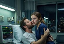 For three years of caring for the handsome CEO in a deep coma, I always kept my distance. But that night… seeing him lying motionless under the cold white light, my heart skipped a beat. I gently leaned down and placed a soft kiss—one secret I believed he would never know. But the moment my lips pulled away, a strong arm suddenly wrapped around my waist. He… held me. His warm breath brushed against my ear: “Don’t leave me again.” And the vital monitor began beeping wildly…