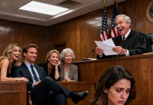 During the divorce hearing, my husband sat with his legs crossed, smug: “You will never touch my money again.” His mistress chimed in, “That’s right, honey.” His mother smirked, “She doesn’t deserve a single penny.” The judge opened the letter I had sent before the trial, read for a few seconds… then burst into laughter. He tilted his head and whispered, “Oh… now this is interesting.” Their faces turned white instantly. They had no idea… that letter had already ended their game.